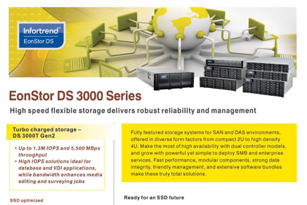 Skalierbare, redundante RAID/NAS Systeme, SSD, SAS, FC Technologie, Infortrend 