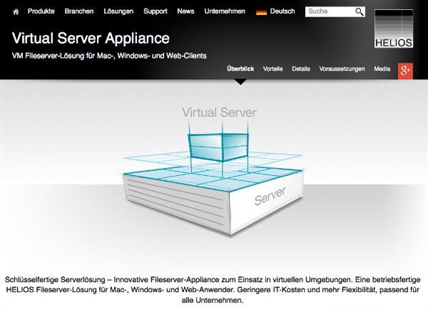 Virtual Fiele-, Print Server Appliance von HELIOS Software